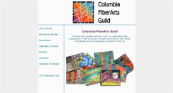 Desktop Screenshot of columbiafiberartsguild.org